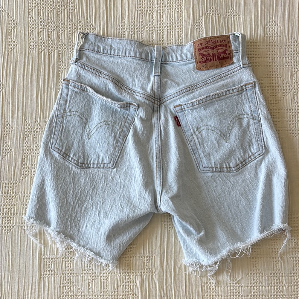 Levi's Light Blue Denim Shorts